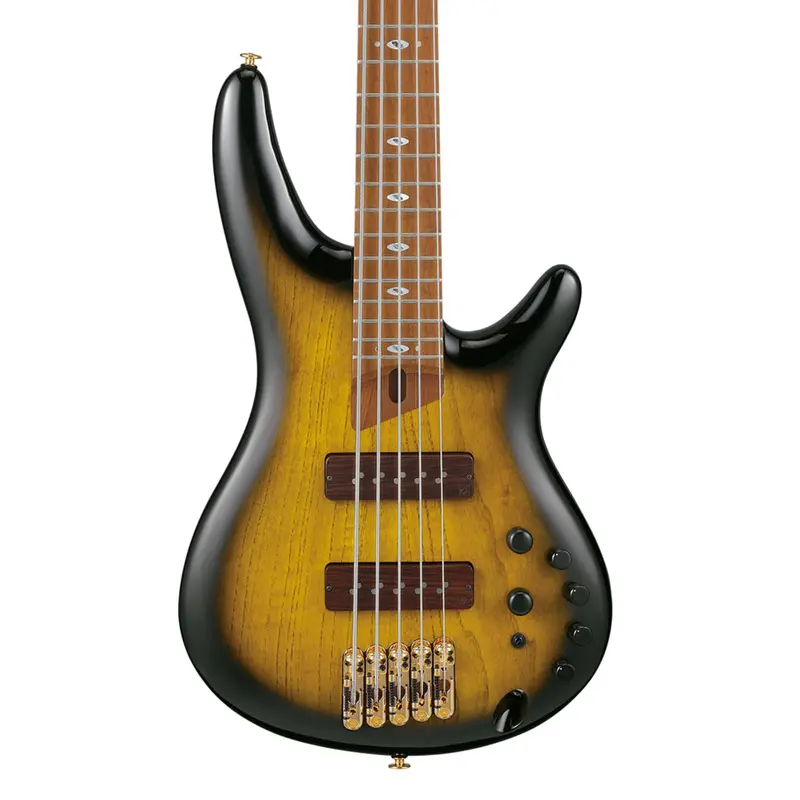 Ibanez SR4505 5-String Bass Ash Body with Roasted Maple Fretboard and Case - Desert Sunset Burst