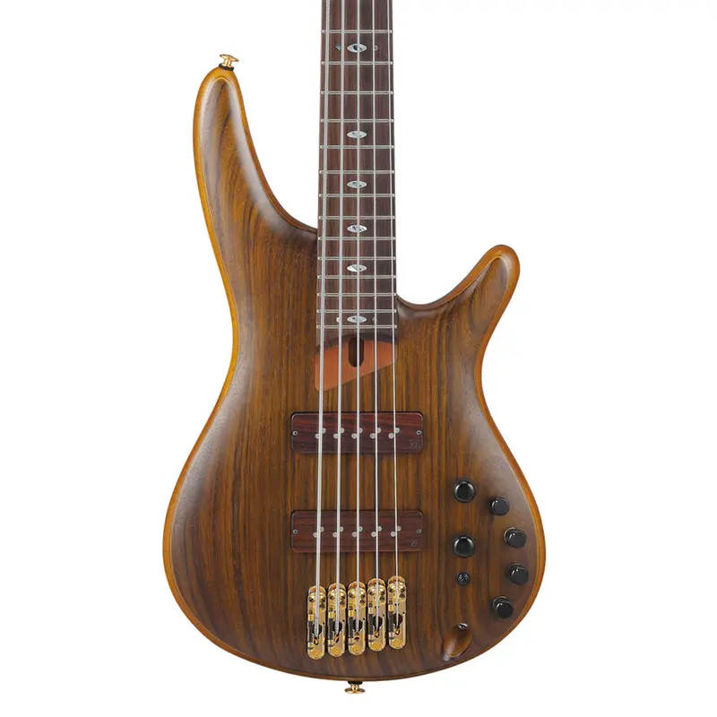 Ibanez SR5505 5-String Bass Ovangkol Top with Rosewood Fretboard and Case - Mocha Flat