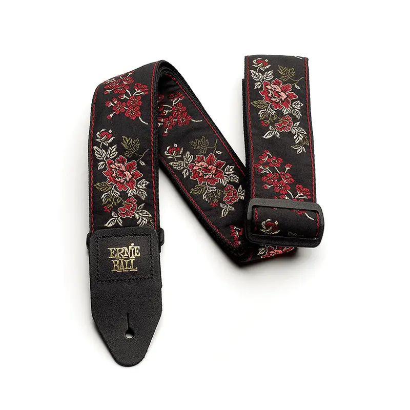 Ernie Ball Jacquard Guitar Strap - Red Rose
