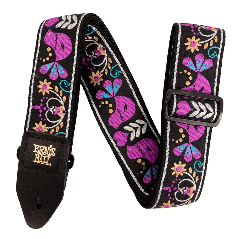 Ernie Ball Jacquard Strap - Purple Bird Lupin