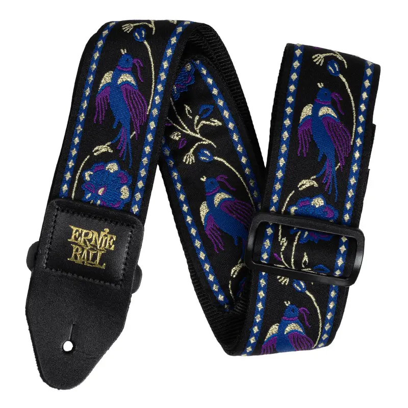 Ernie Ball Classic Jacquard Guitar/Bass Strap - Purple Pleasant Pheasant