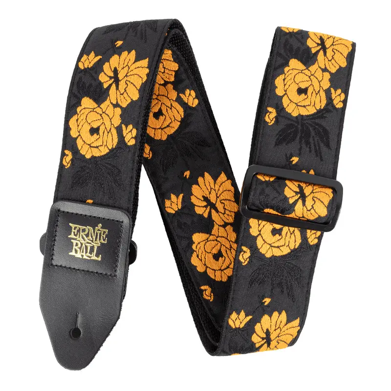 Ernie Ball Classic Jacquard Guitar/Bass Strap - Tangerine Rose