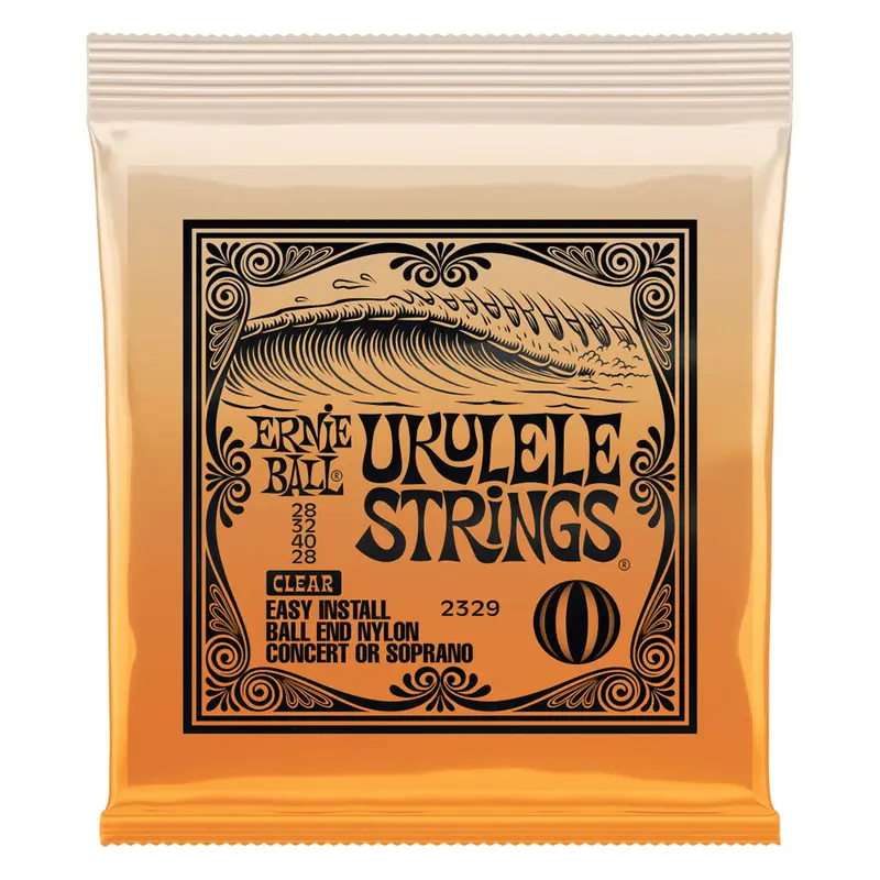 Ernie Ball Concert Nylon Ball End Ukulele Strings, Clear