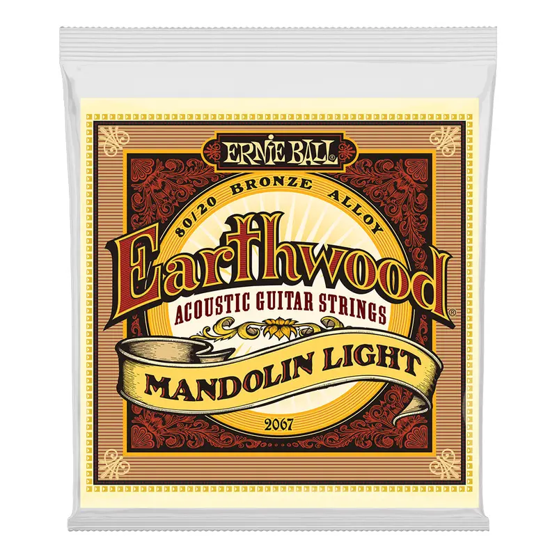 Ernie Ball Earthwood Mandolin Light Loop End 80/20 Bronze Acoustic Guitar String, 9-34 Gauge