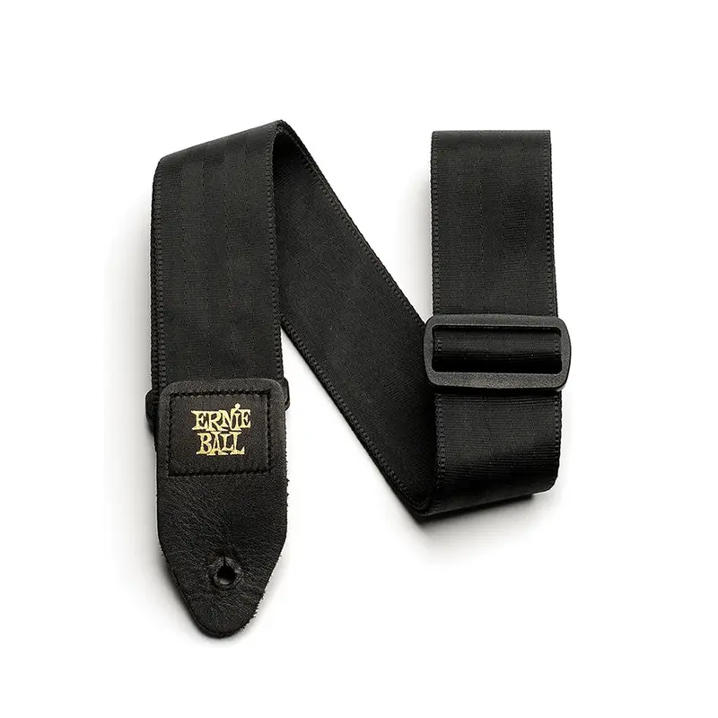 Ernie Ball 2 inch Seatbelt Webbing Strap, Black