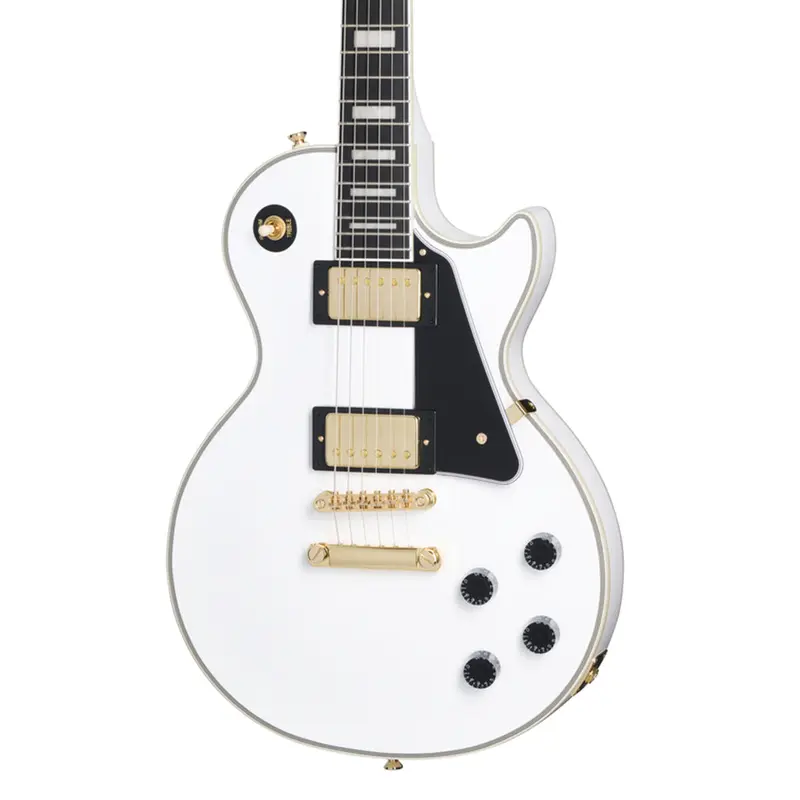 Epiphone Les Paul Custom with Premium Gig Bag - Alpine White