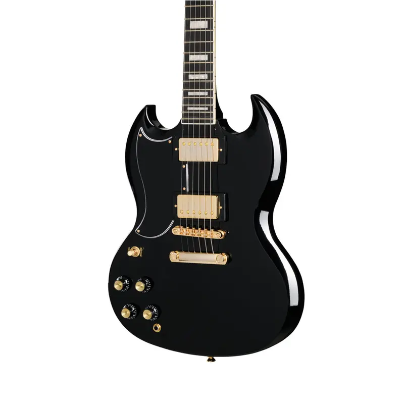 Epiphone SG Custom Left Handed with Premium Gig Bag - Ebony
