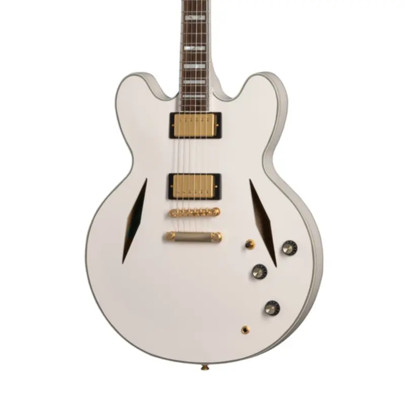 Epiphone Emily Wolfe "White Wolfe" Sheraton Semi-Hollow Electric Guitar - Aged Bone White