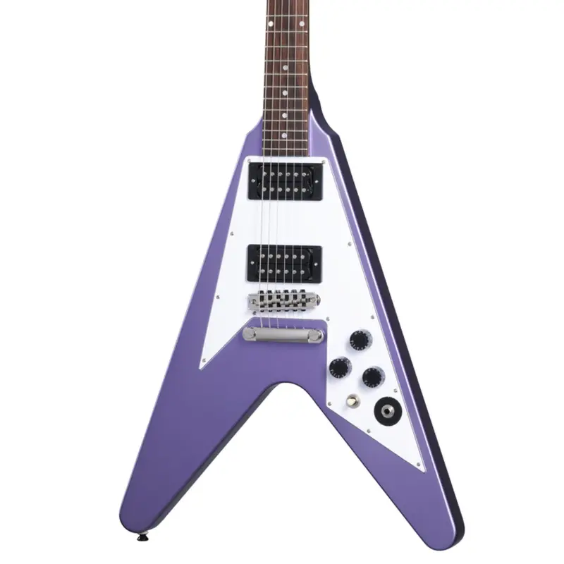 Epiphone Kirk Hammett 1979 Flying V Electric Guitar -  Purple Metallic