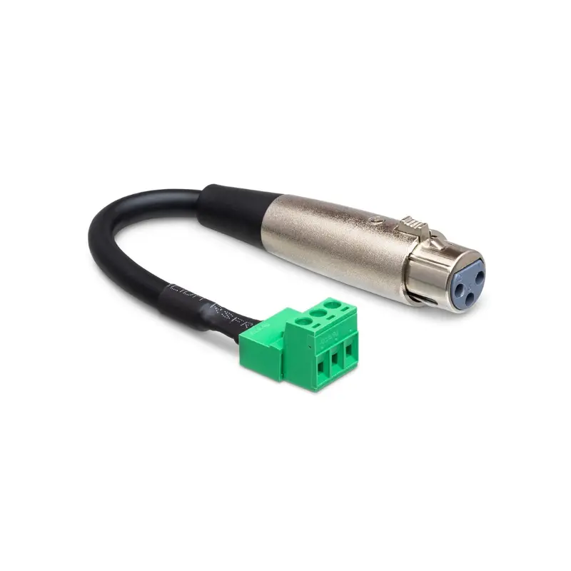 Hosa Technology XLR3F to PHX3M Low Voltage Adaptor