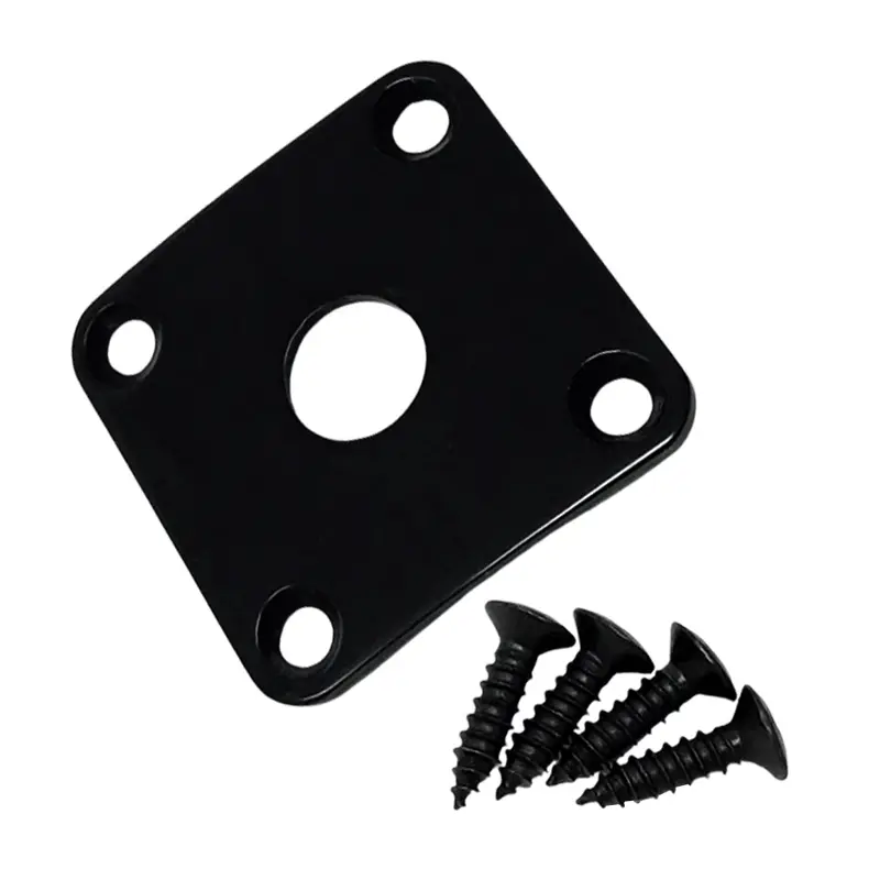 Eagle Les Paul Style Plastic Jack Plate - Black