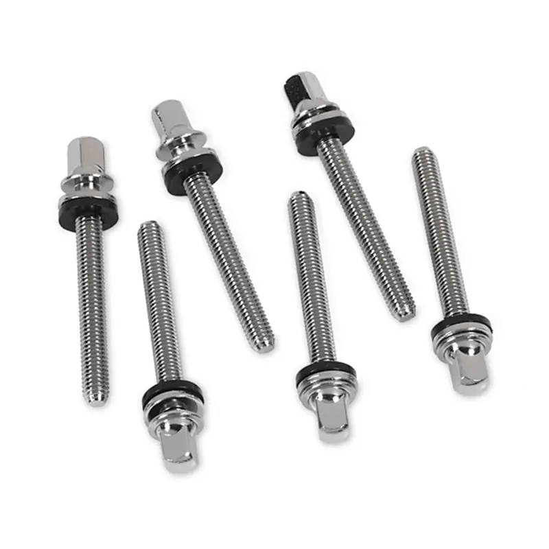 DW True-Pitch Chrome Tension Rod 1.65" Tom/Snare - 6 Pack