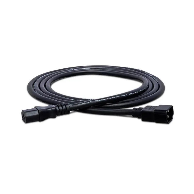 Hosa Technology IEC C14 to IEC C13 Power Extension Cord 3ft