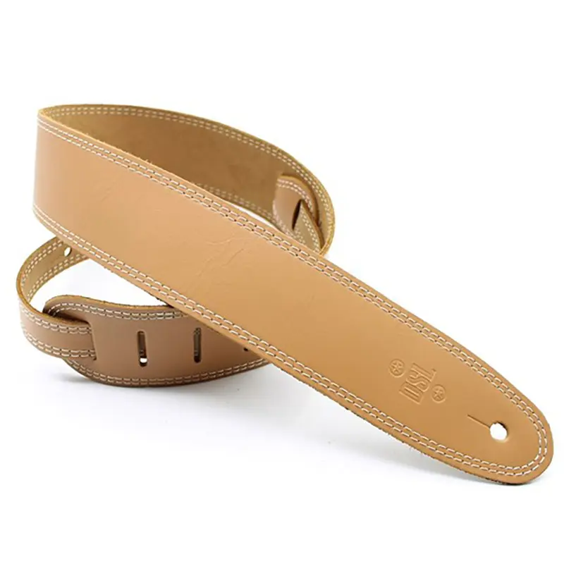 DSL SGE25-18-3 Strap 2.5" Single Ply Tan with Beige Stitch