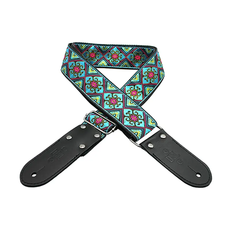 DSL JAC20-BABYLON-BLUE Jacquard Weaving Guitar Strap - 2"