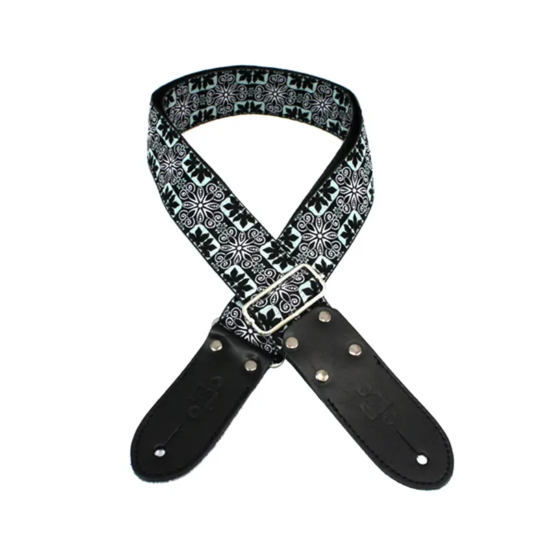 DSL JAC20-FIL-WHITE 2" Strap Jacquard Weave Fil Design White