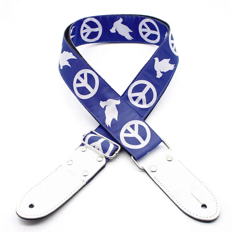 DSL JAC20-PEACE-BLUE Strap 2" Jacquard Weave Peace Blue