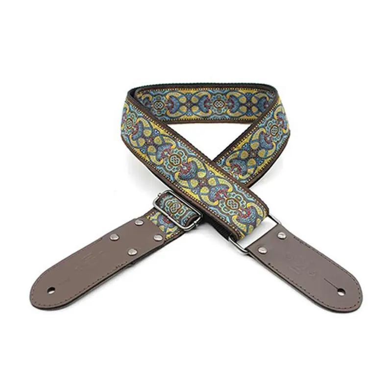 DSL Jacquard Weaving 2" Guitar Strap - TAD YELLOW
