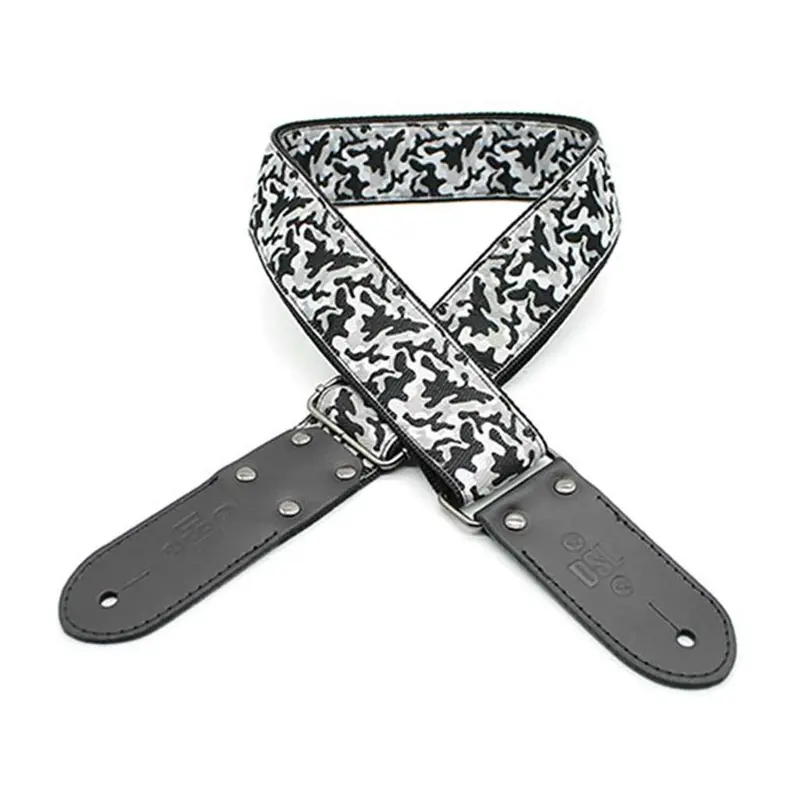 DSL Jacquard Weaving Guitar Strap - 2" Camo Black