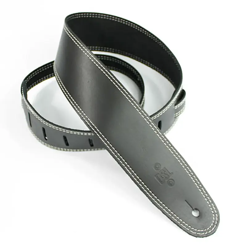 DSL SGE25-15-3 Strap 2.5" Single Ply Black with Beige Stitch