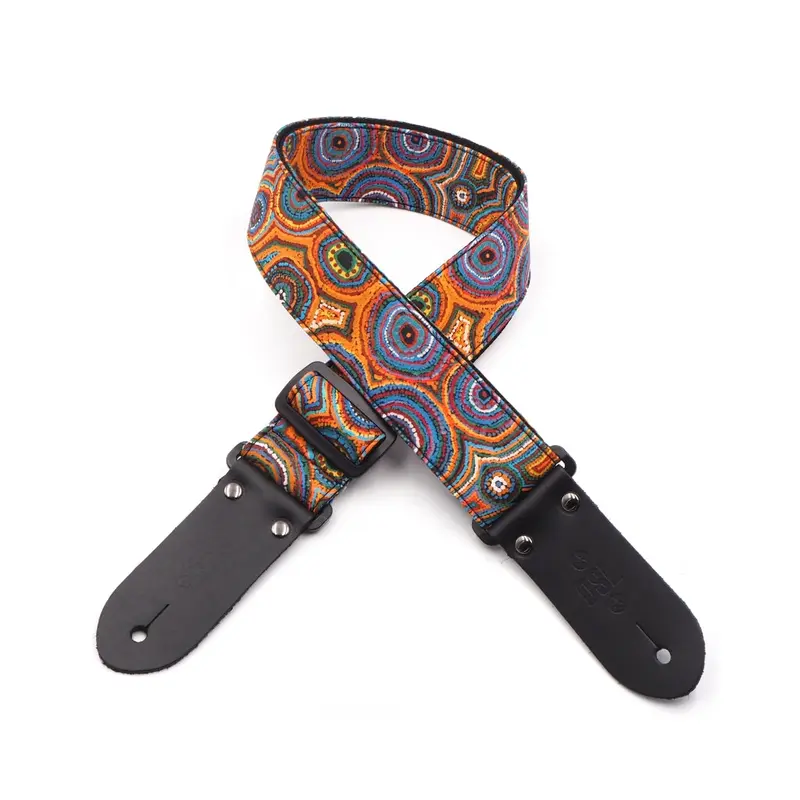 DSL 2" Indigenous Handmade Fabric Guitar Strap - Dry Creek