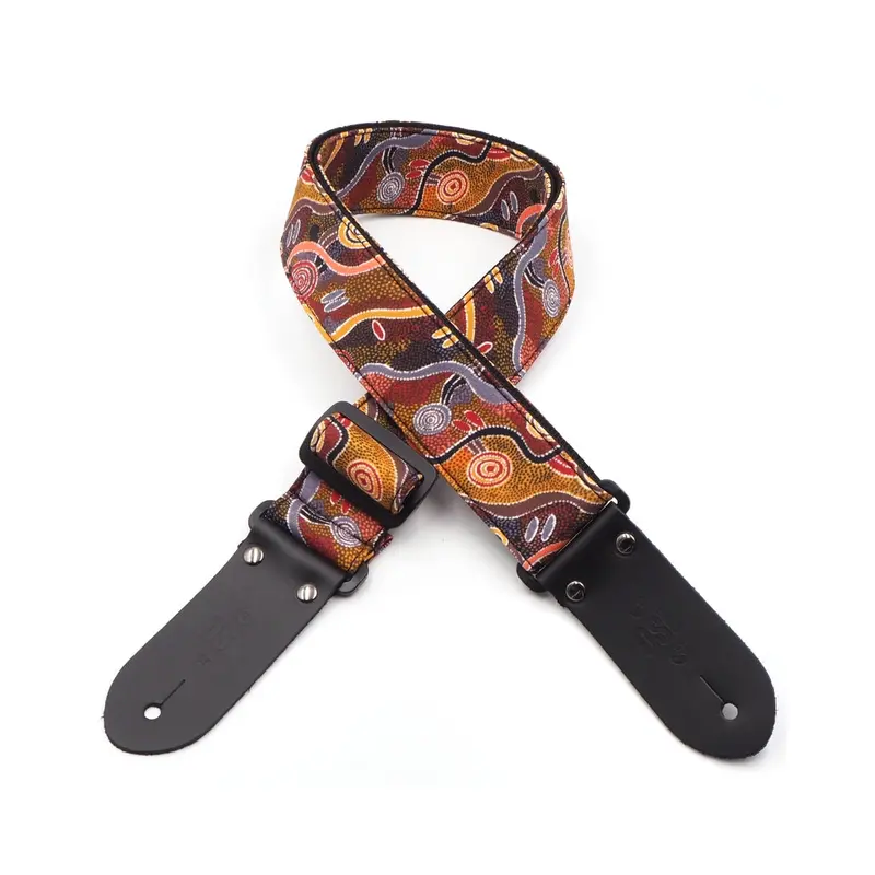 DSL 2" Indigenous Handmade Fabric Guitar Strap - Jijika Desert