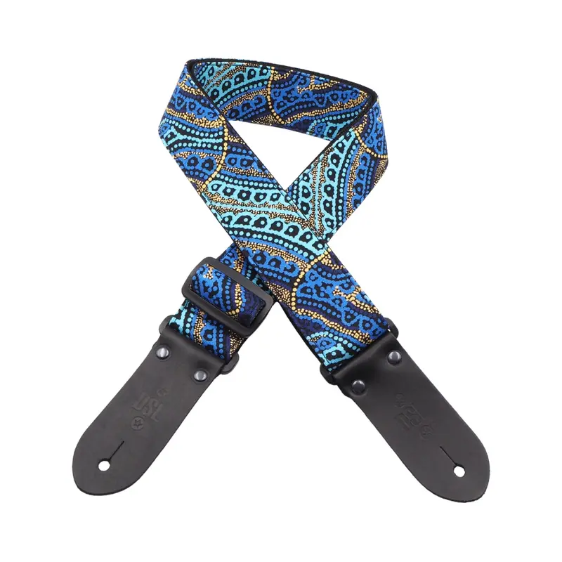 DSL 2" Indigenous Handmade Fabric Guitar Strap - Snakevine Dreaming