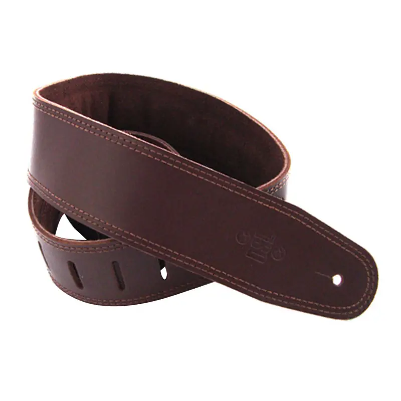 DSL GES25-17-2 Strap 2.5" Padded Suede Saddle Brown