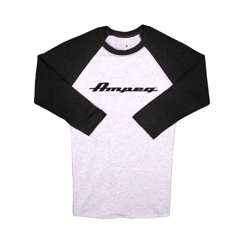Ampeg Raglan Black Sleeve - White - XL