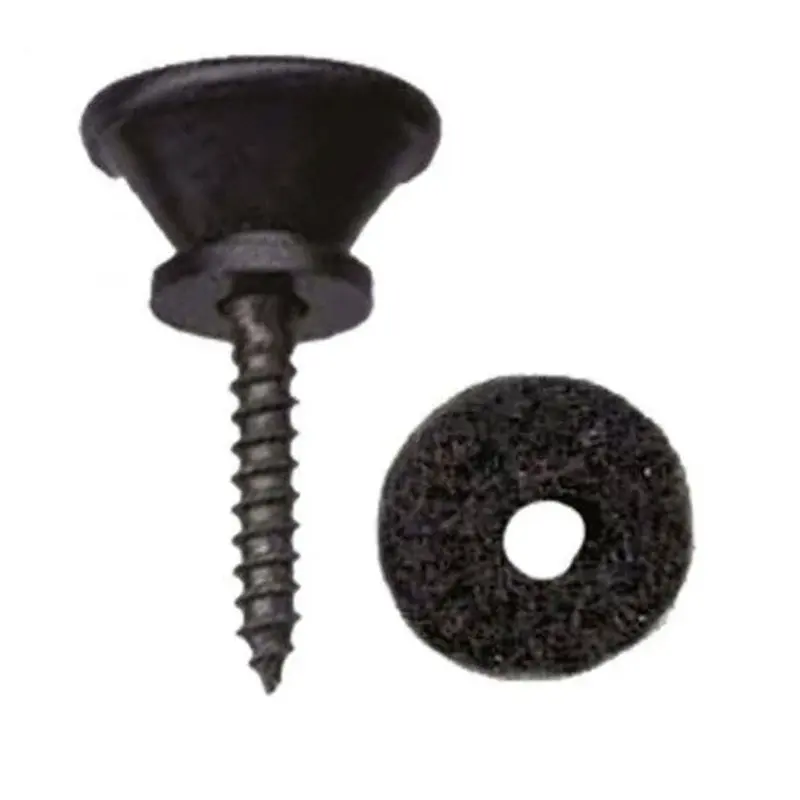 Dr. Parts End Pin/Felt & Screw Black
