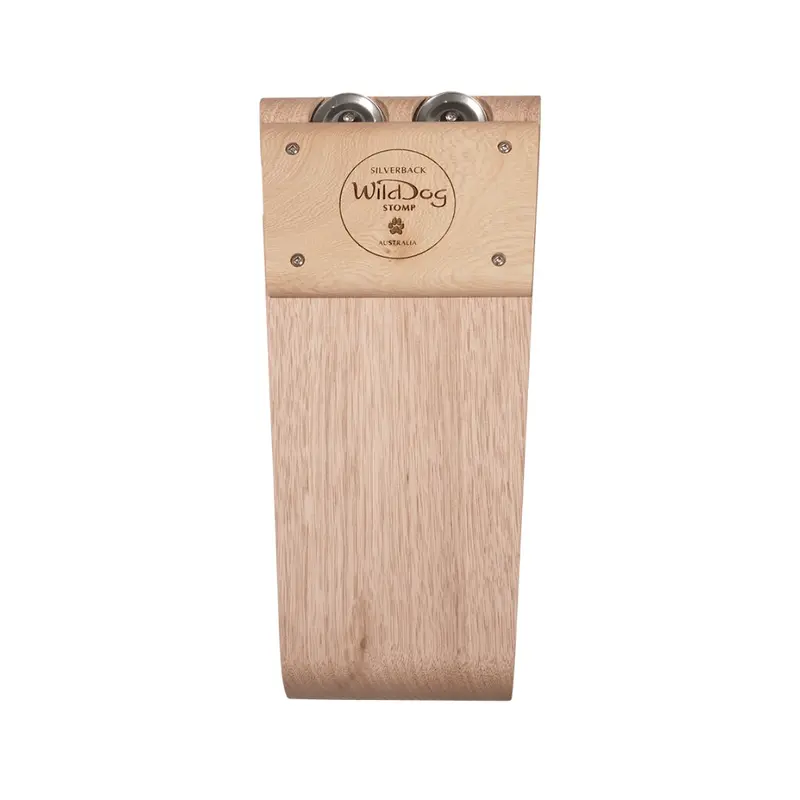 Wild Dog Silverback Stomp Box - Tasmanian Oak & QLD Jacaranda with Jingles