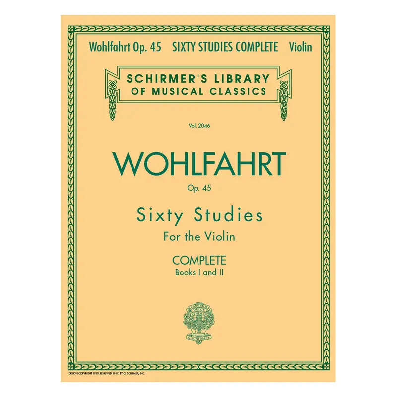 Wohlfahrt - 60 Studies OP45 Violin Complete book 1 & 2