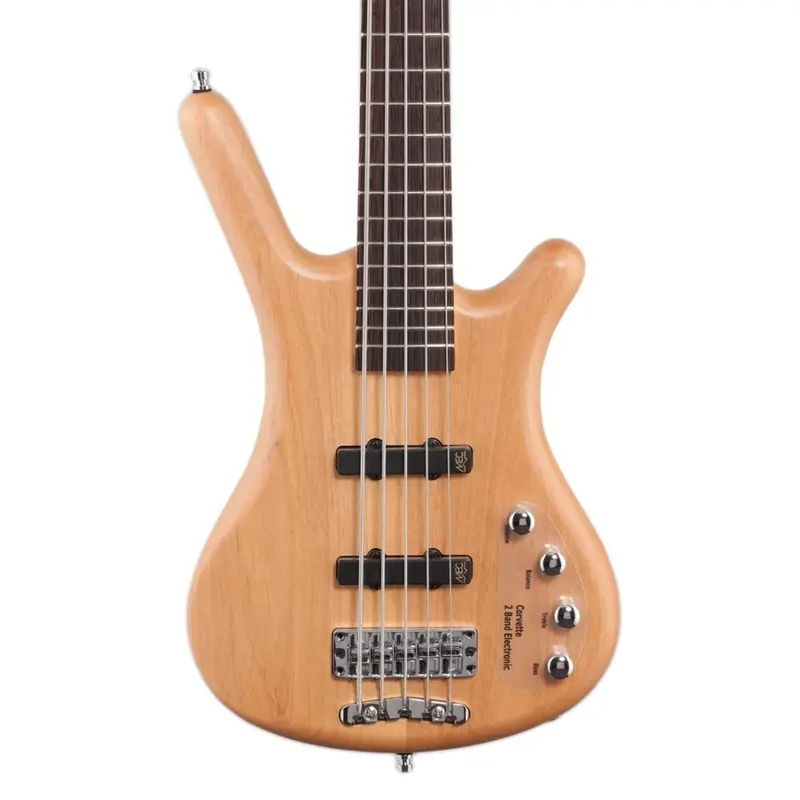 Warwick RockBass Corvette Basic 5-string Bass Guitar - Natural Transparent Satin