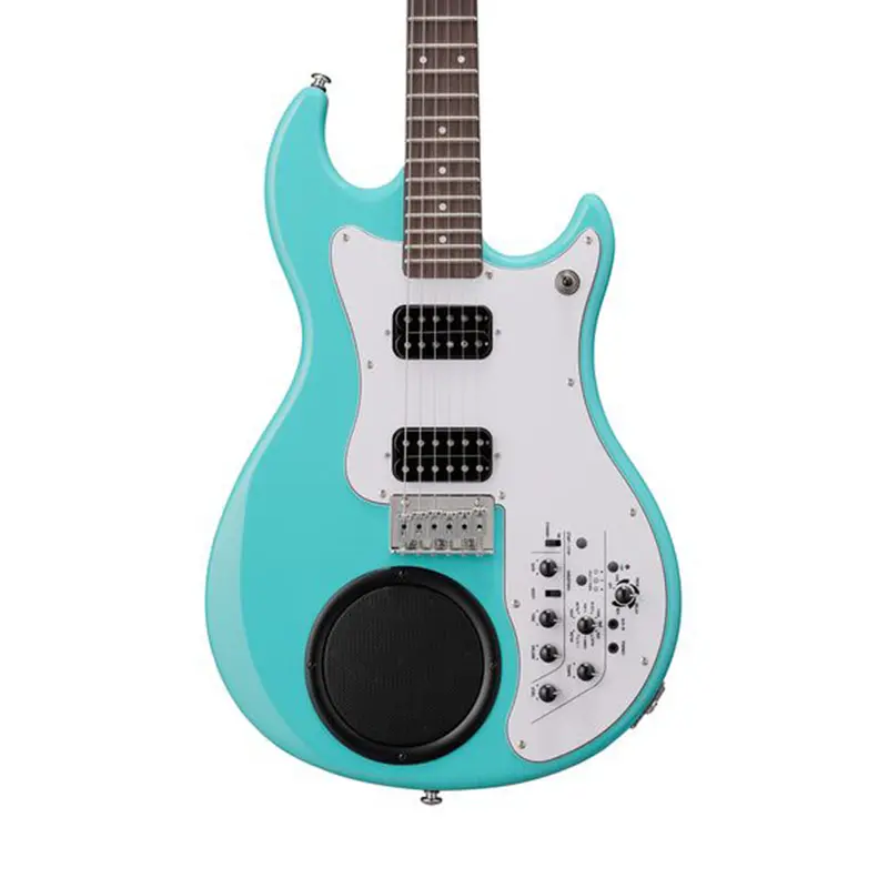 Vox APC-2 Travel Guitar w/Built-In Speaker Effects & Rhythm - Aqua Green