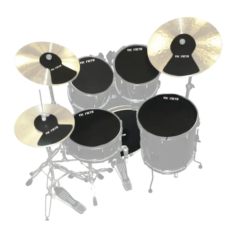 Vic Firth PP6 Fusion/Rock Pre Pack Mutes - 10'', 12'', 14'', 16'', 22'', Hi-Hat & Cymbals (2)