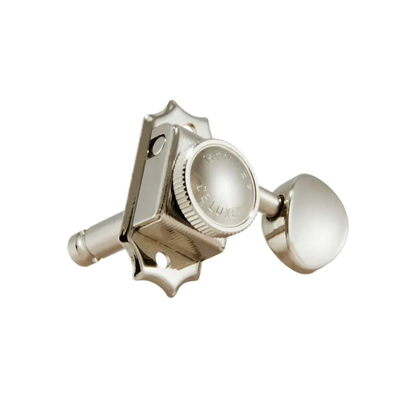 Grover Roto-grip Locking Deluxe Vintage Machine Heads - Nickel - 6 In Line