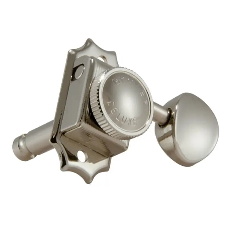 Grover Roto-Grip Locking Deluxe Vintage Machine Heads (Set) - Nickel