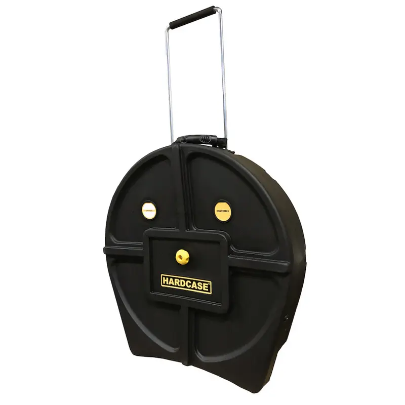 Hardcase 22" Black Cymbal Case With Wheels