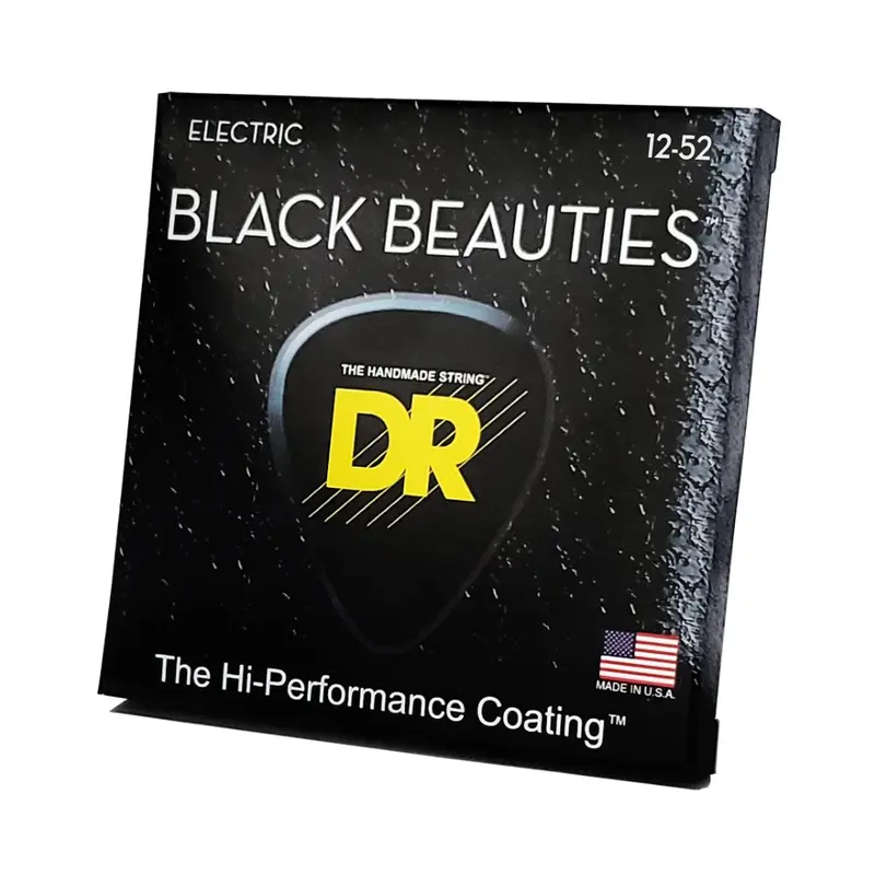 DR Black Beauties K3 Coated Electric Guitar Strings - Extra Heavy 12-52