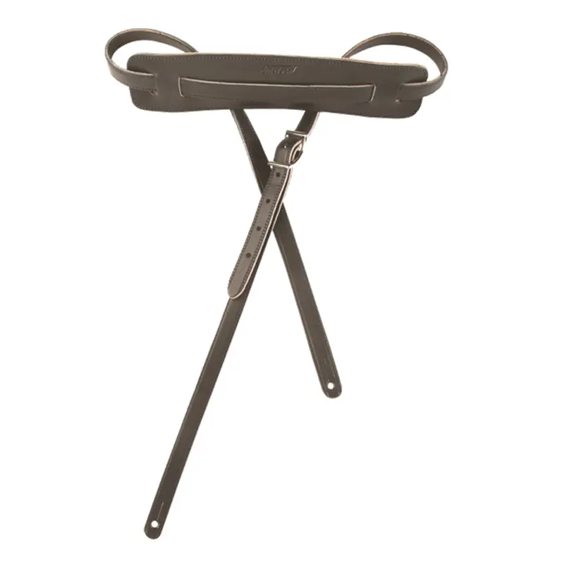 Gretsch Vintage Leather Guitar Strap, Black