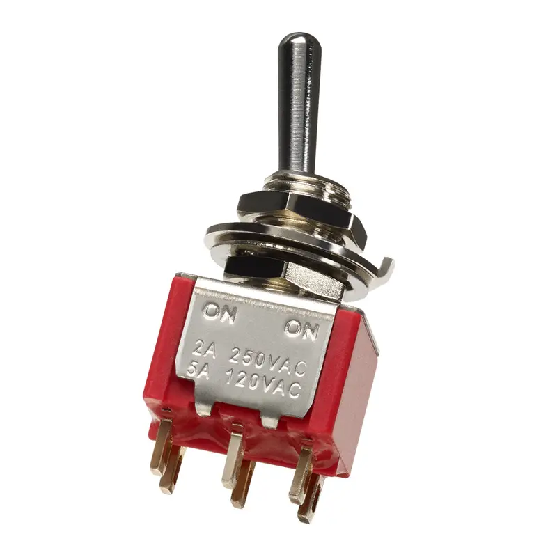 DiMarzio EP1106 DPDT On/Off Mini Switch Chrome