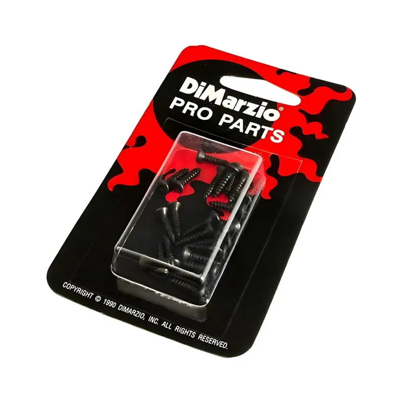 Dimarzio Scratchplate/Backplate Black Screws - 24 Pack