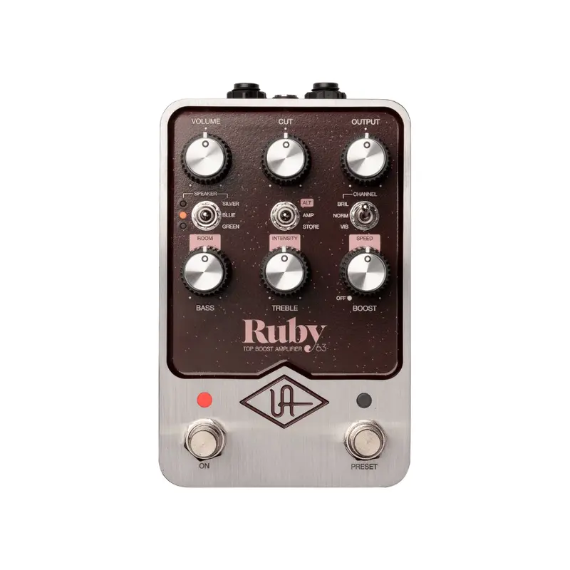 Universal Audio UAFX Ruby 63 Instrument Top Boost Amp Effects Pedal