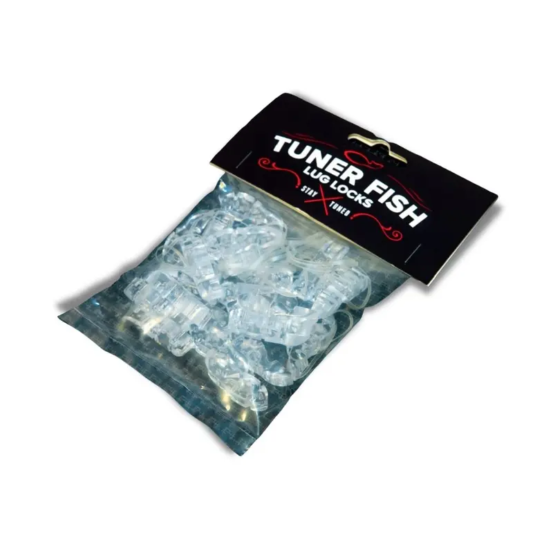 Tuner Fish Lug Locks Clear 24 Pack