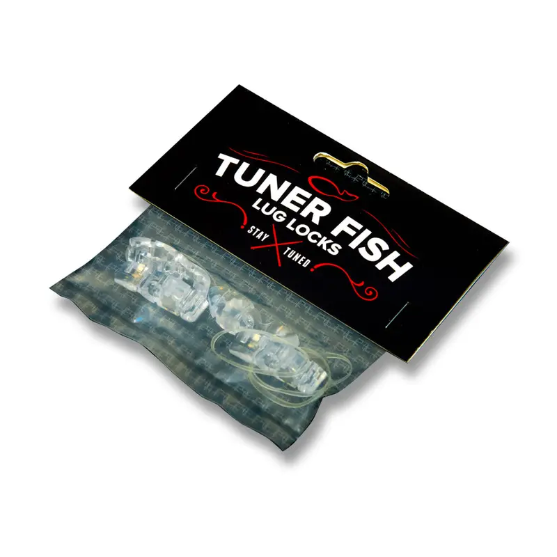 Tuner Fish Lug Locks Clear 4 Pack