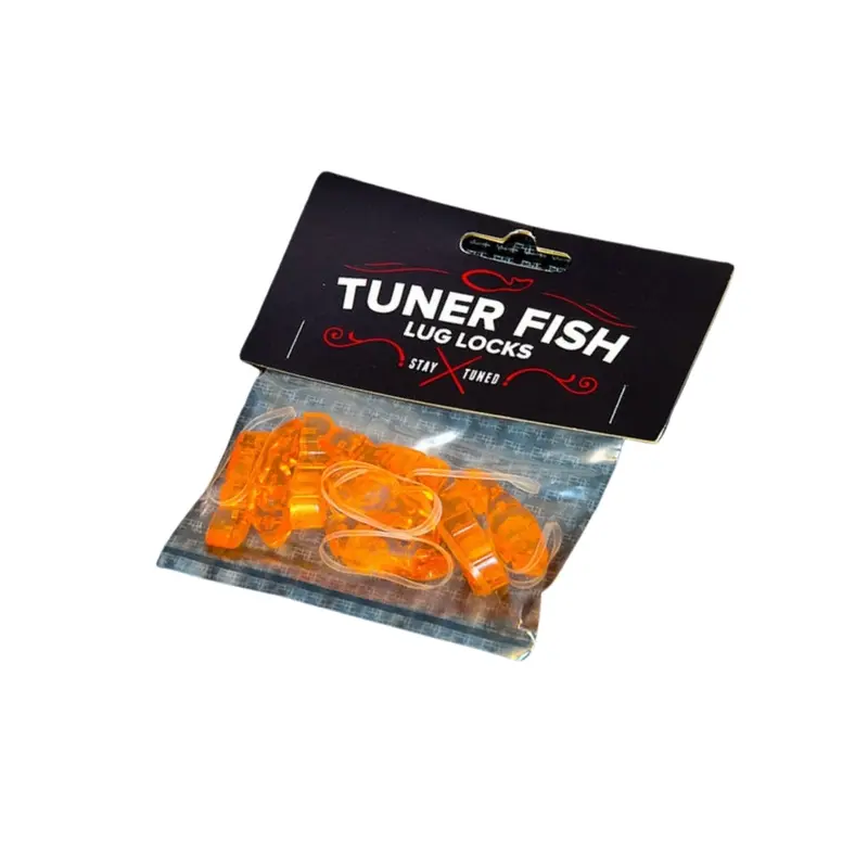 Tuner Fish Lug Locks Orange 8 Pack