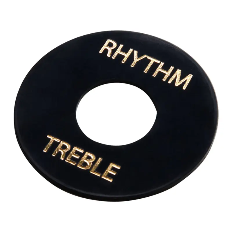 Gibson Toggle Switch Washer - Black, Gold Imprint