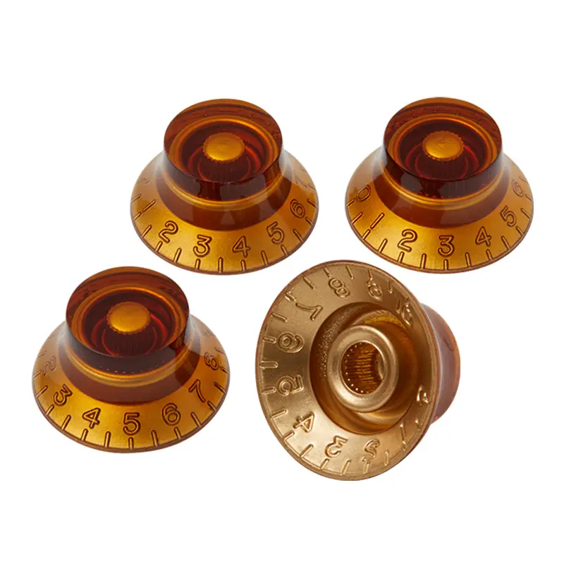 Gibson Top Hat Knobs - Vintage Amber - 4 Pack