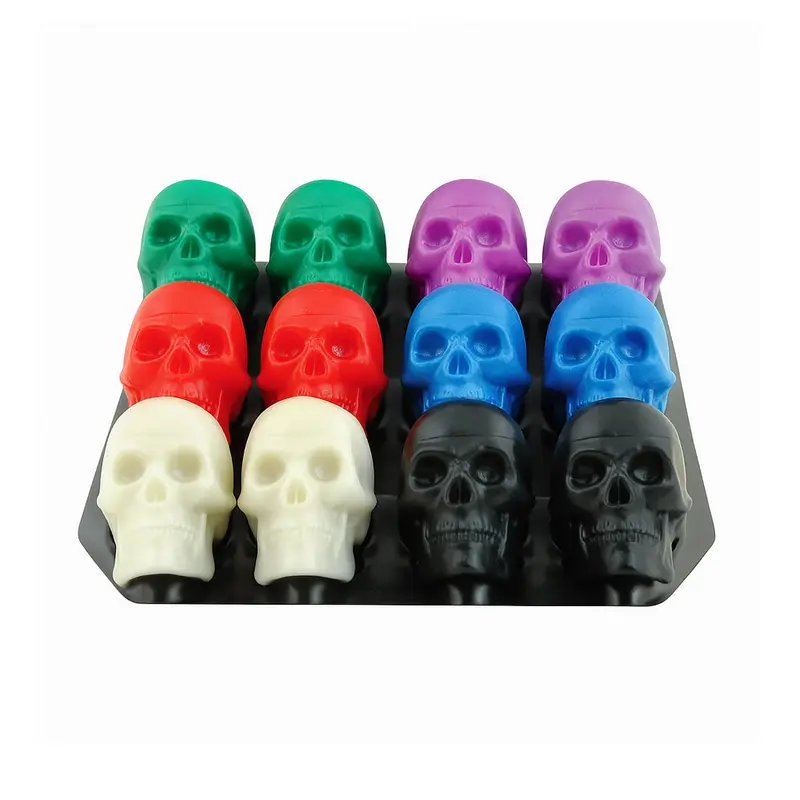 Trophy BeadBrain Skull Shaped Shaker - Glow In The Dark/Coloured