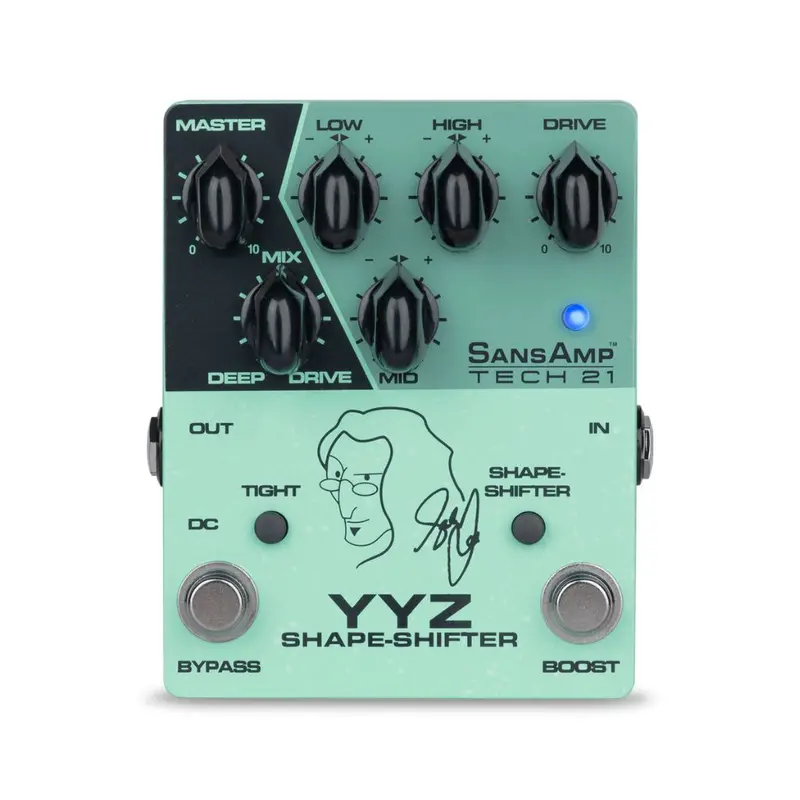 TECH 21 Sansamp YYZ Shape Shifter Geddy Lee Signature Pedal